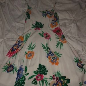 White Floral Spring Colors Old navy Dress